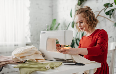 Hero image woman making clothes 